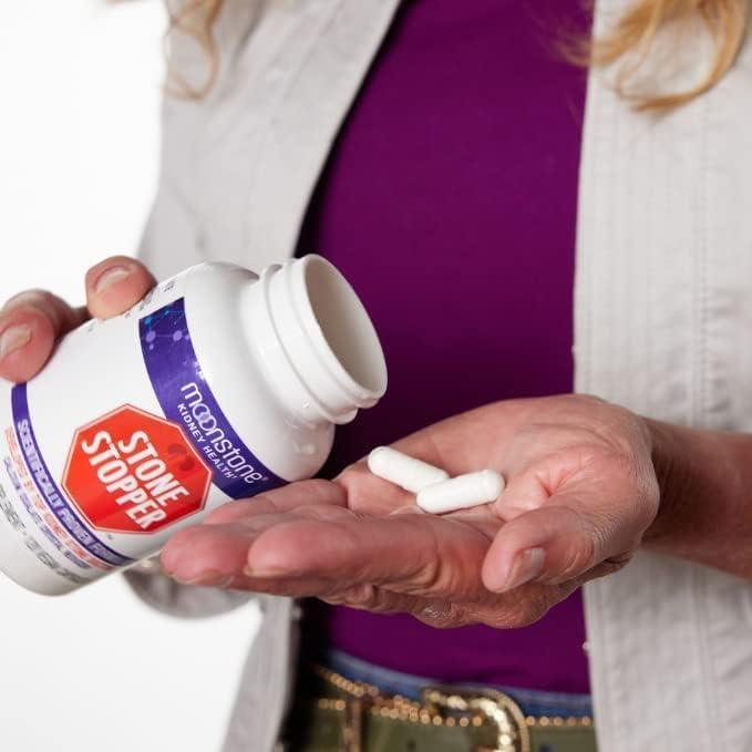 Cápsulas Stopper de Piedra Moonstone 120 Conteo - Salud Renal