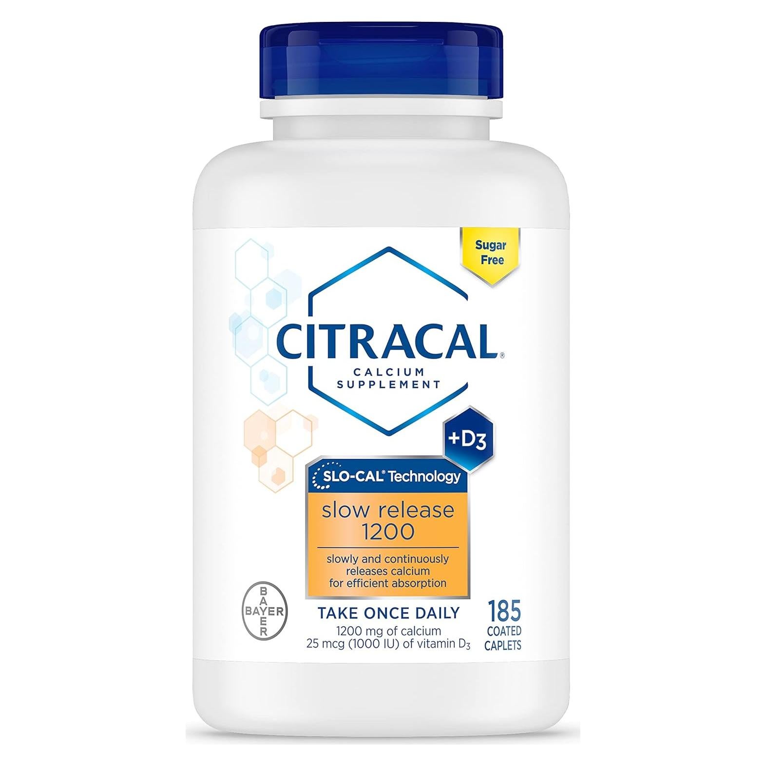 Citracal Liberación Lenta 1200 mg Calcio + Vitamina D3 1000 UI