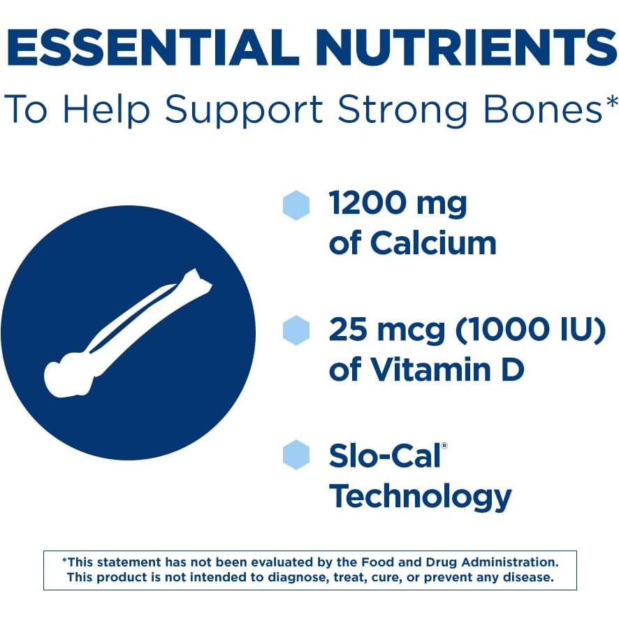Citracal Liberación Lenta 1200 mg Calcio + Vitamina D3 1000 UI
