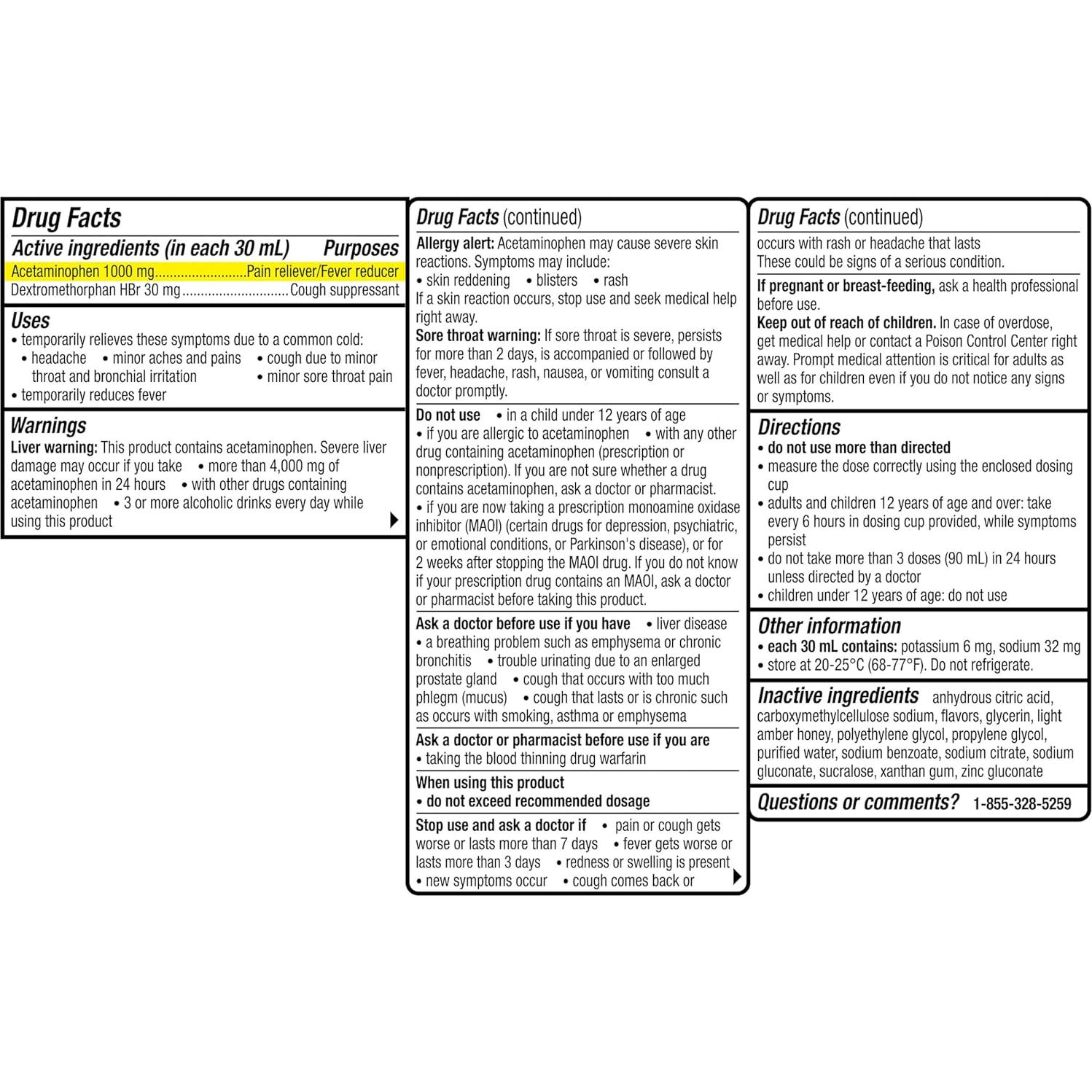 Theraflu Máxima Fuerza Jarabe 245 ml + 6 Paquetes Polvo