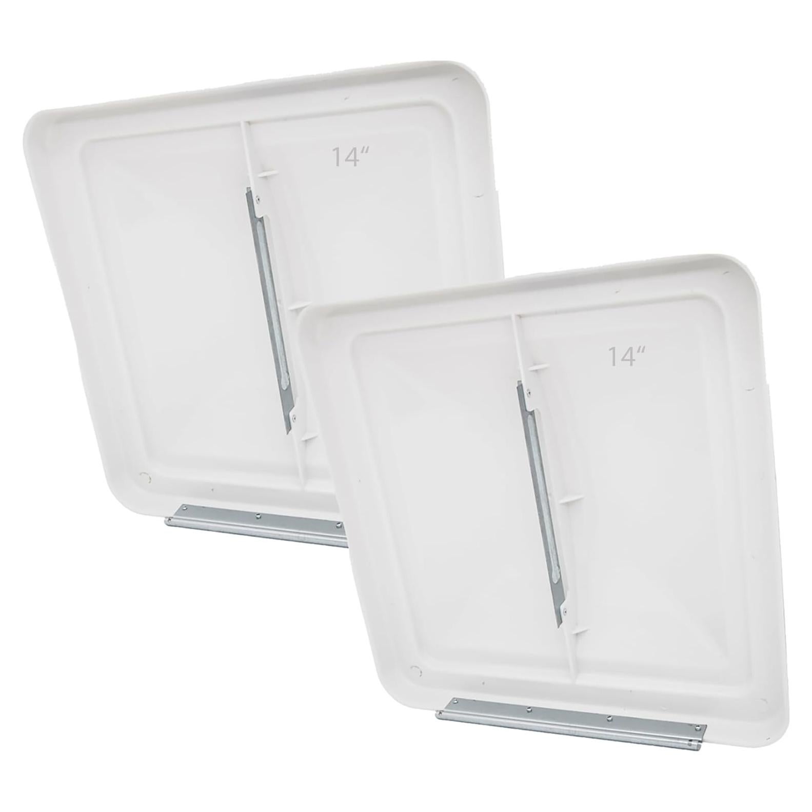 Cubierta de Ventilación de Techo RV LuckySlycyc 14" Blanco