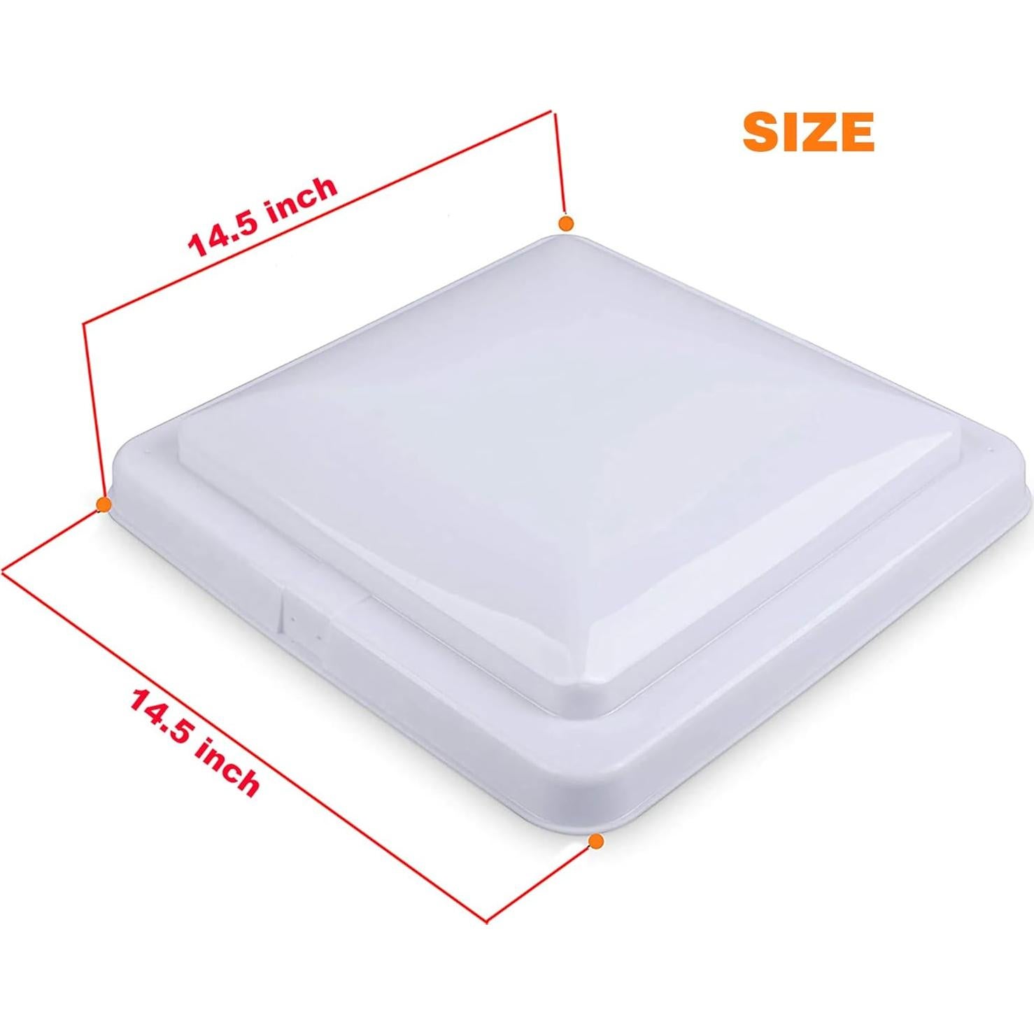 Cubierta de Ventilación de Techo RV LuckySlycyc 14" Blanco