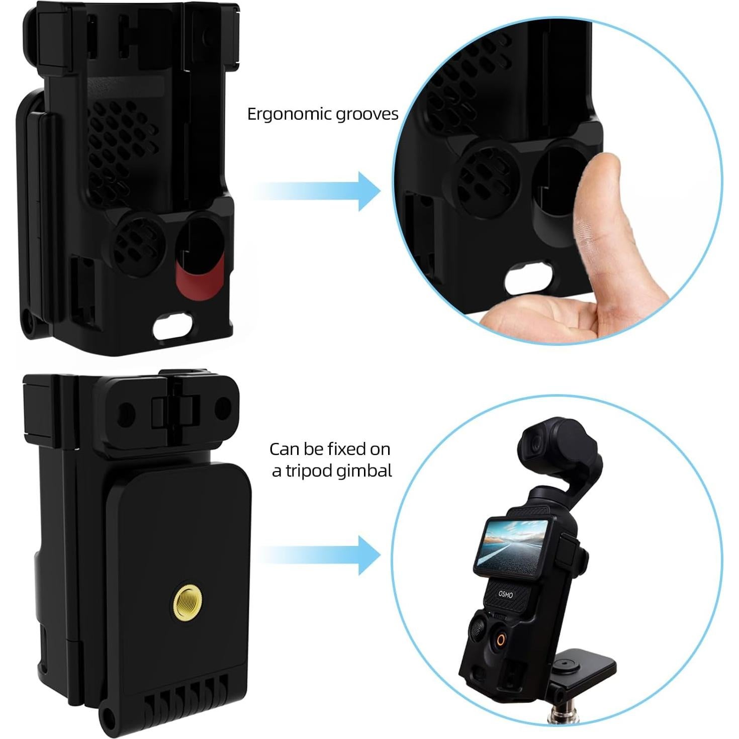 Soporte Magnético ITOTIN para Osmo Pocket 3, Ajustable 180°