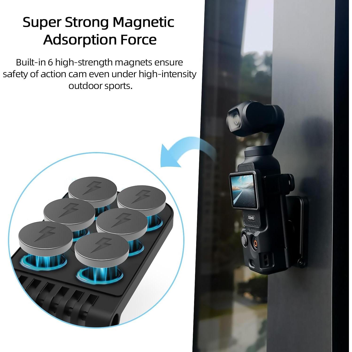 Soporte Magnético ITOTIN para Osmo Pocket 3, Ajustable 180°