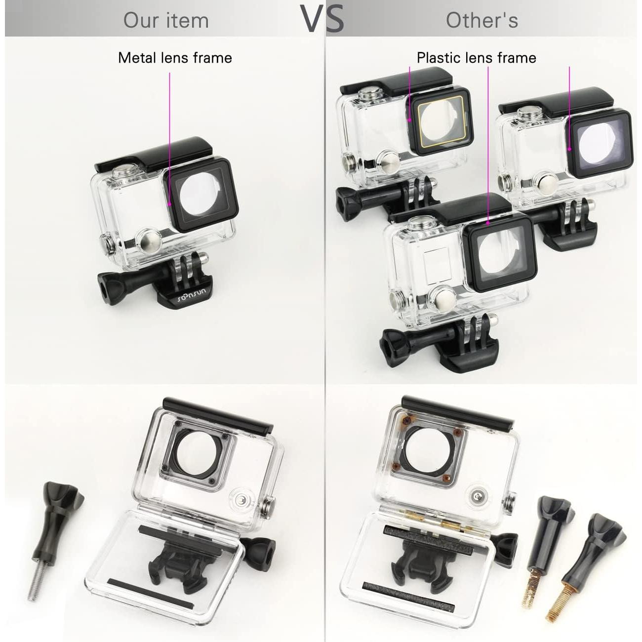 Funda Impermeable SOONSUN para GoPro Hero 3/3+/4 - 40m