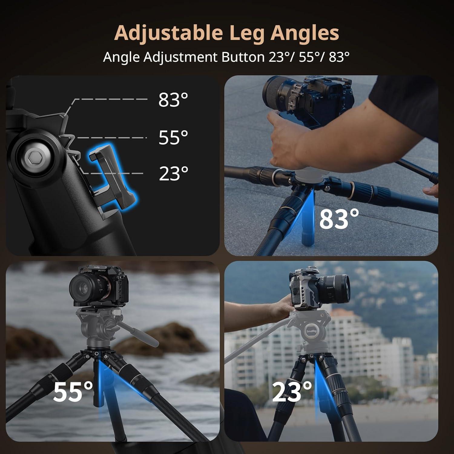 Trípode de Fibra de Carbono PequeñoRig FT-S303 55" (139.7cm) 2.1kg