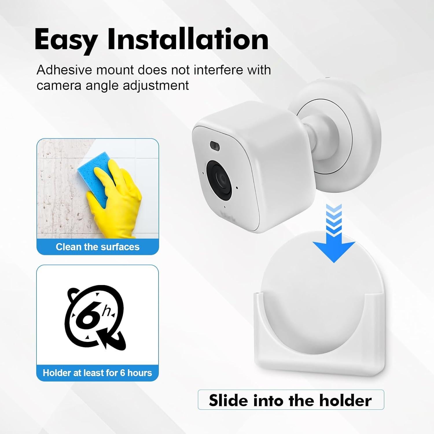 Soporte Adhesivo para Cámara Blink Mini y Tapo C120 - 2 Unidades