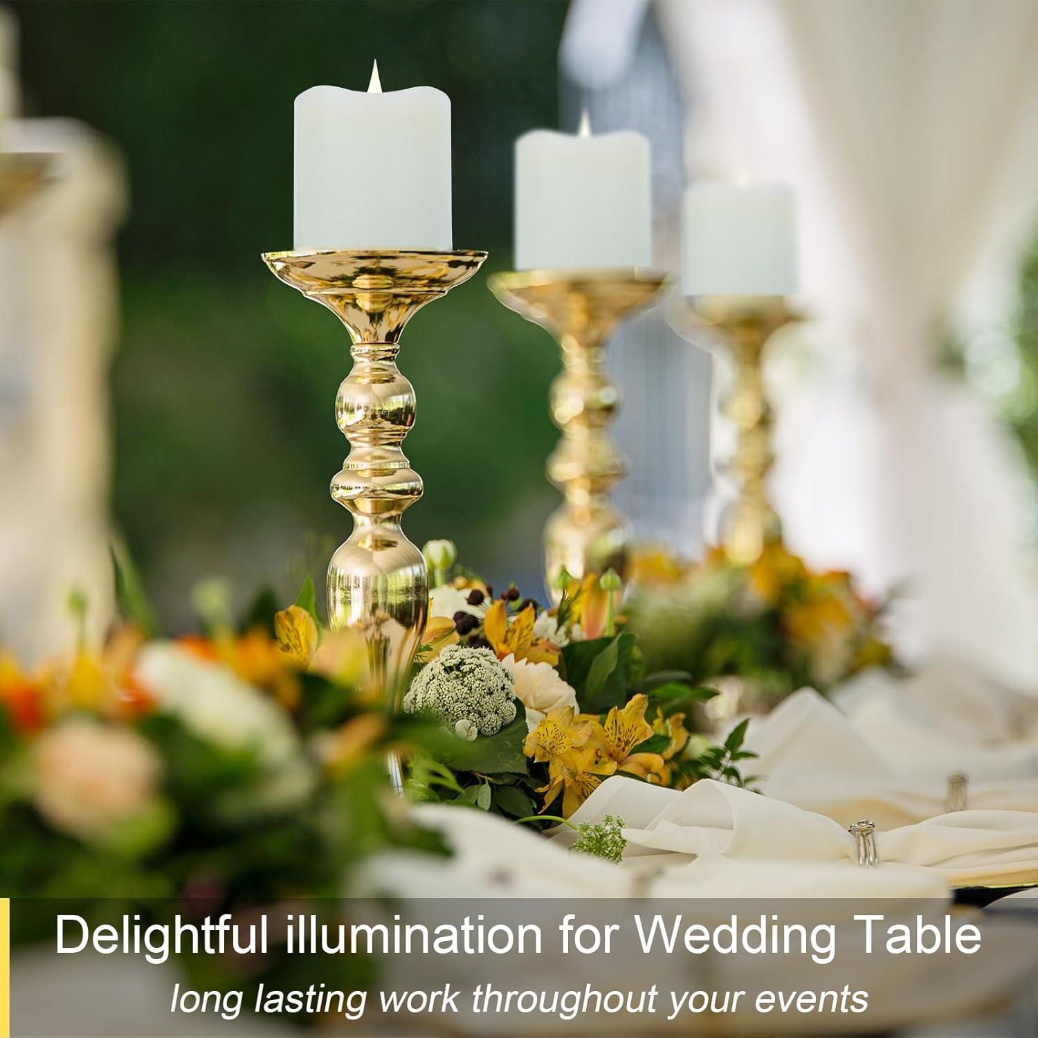 Velas LED Sin Llama TECHLONG 3D Marfil 7.62 cm x 7.62 cm