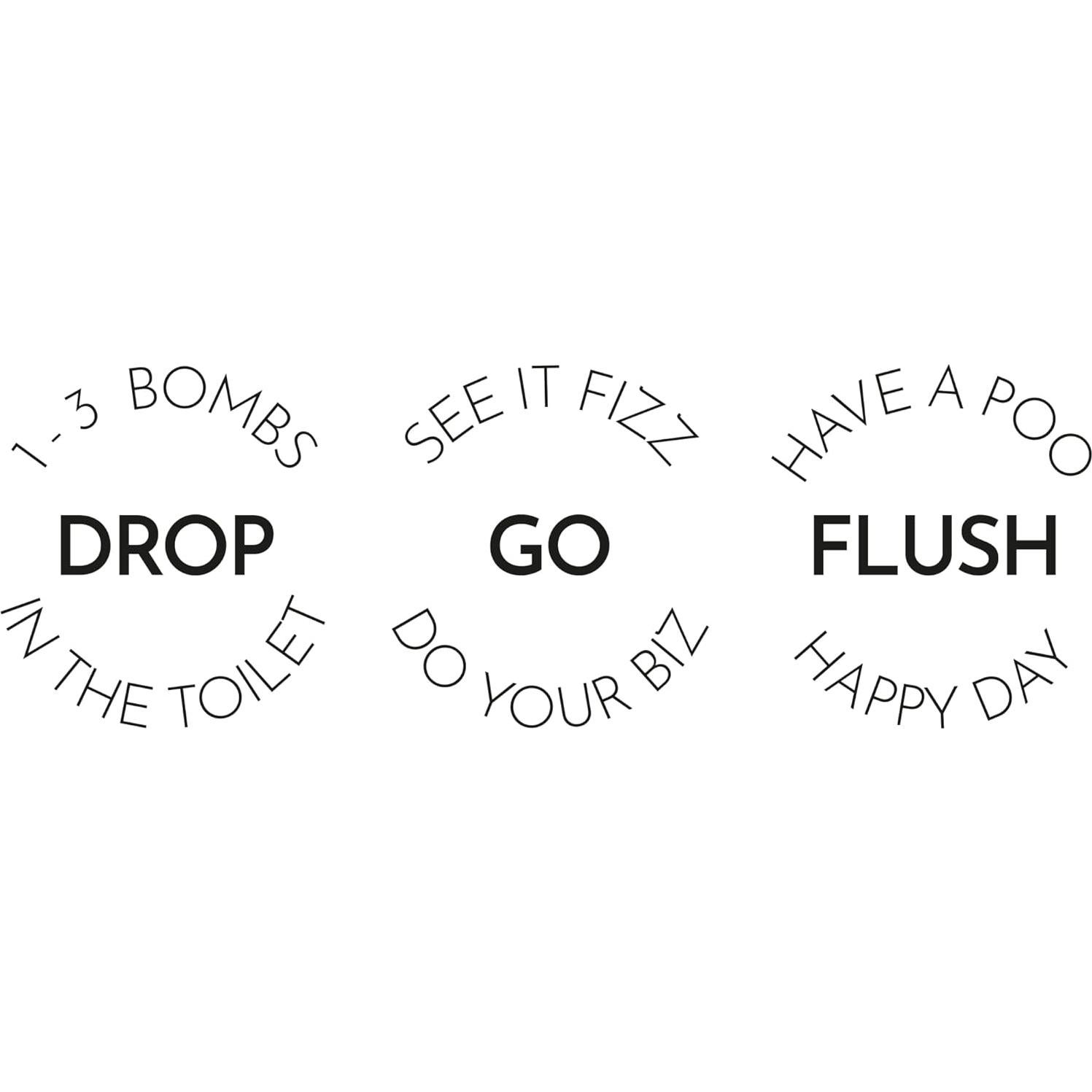 Bolas efervescentes para inodoro Wabi Whiffs - 60 unidades