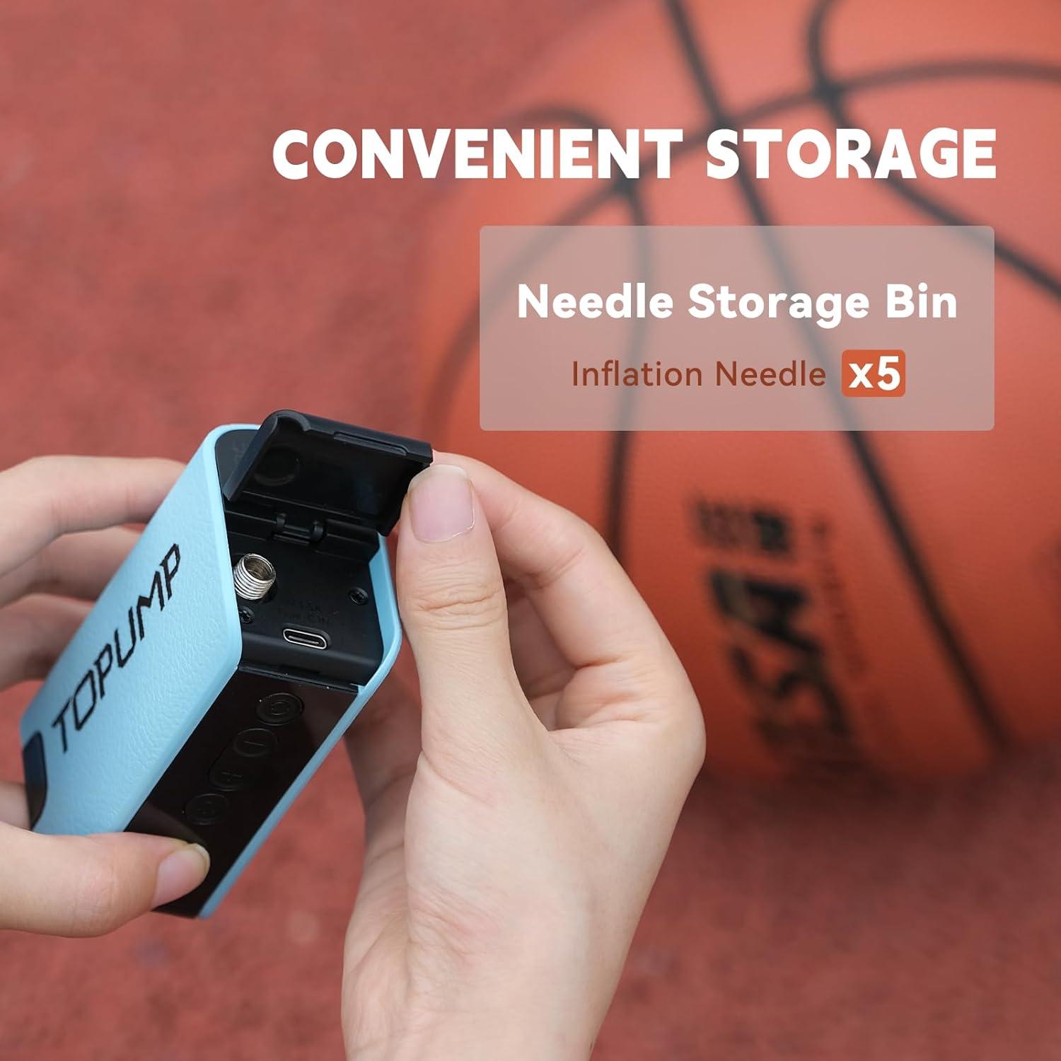 Bomba de Pelotas Eléctrica TOPUMP TB1 20 PSI Portátil