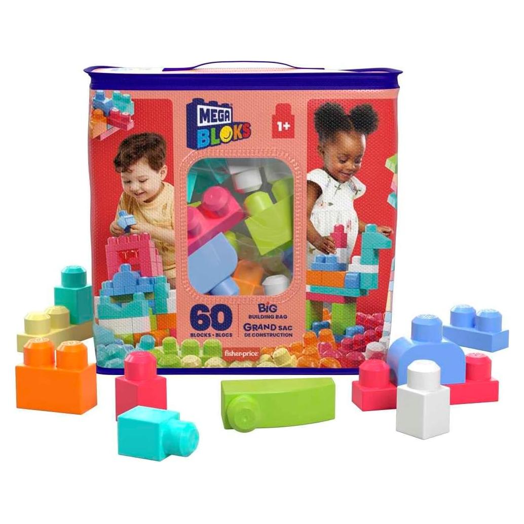 Mega Bloks Primeros Constructores Bolsa 60 Bloques Coloridos