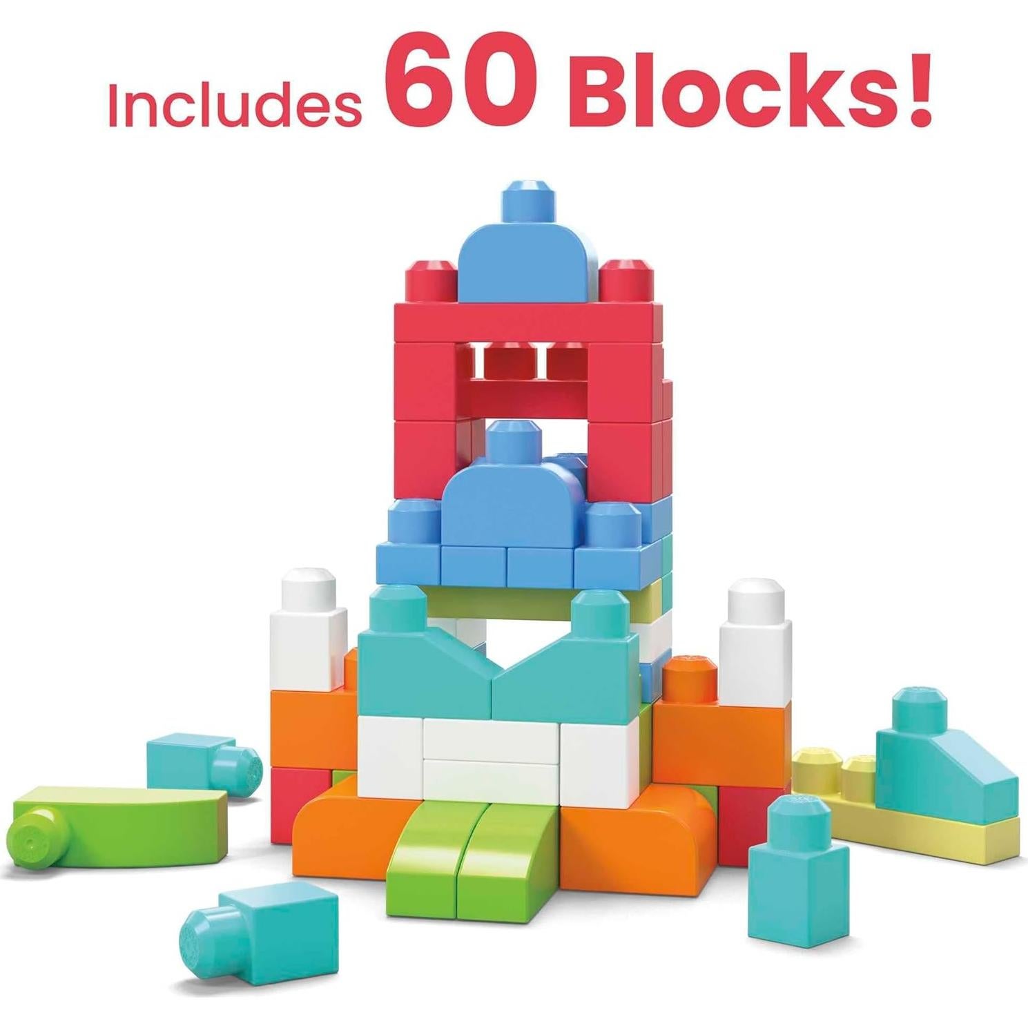 Mega Bloks Primeros Constructores Bolsa 60 Bloques Coloridos