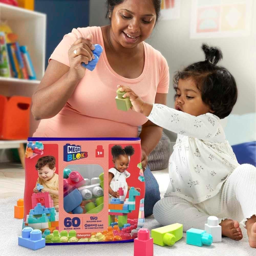 Mega Bloks Primeros Constructores Bolsa 60 Bloques Coloridos