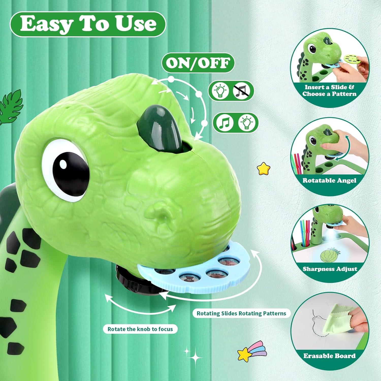 Proyector de Dibujo Hoarosall Kit de Dinosaurios para Niños