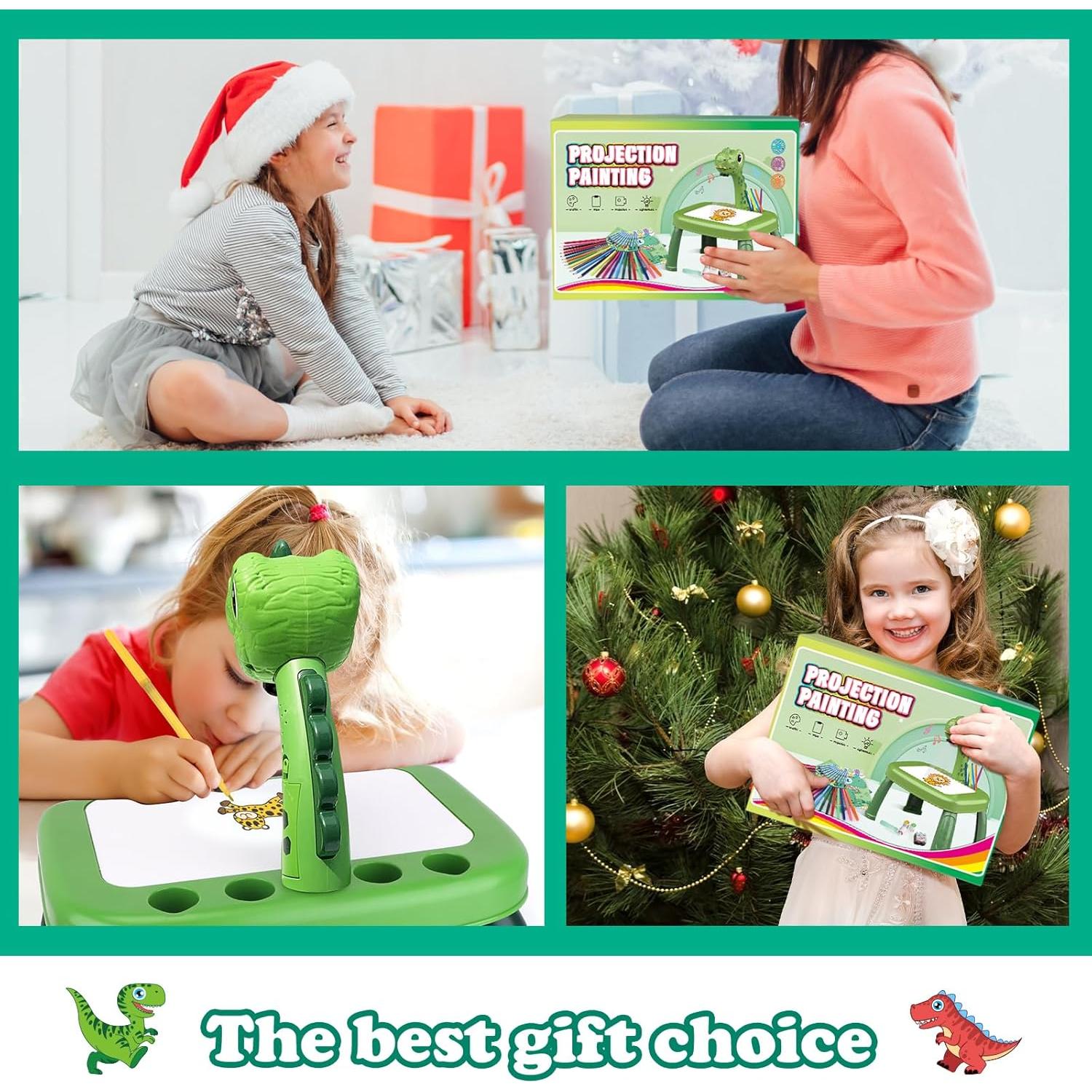 Proyector de Dibujo Hoarosall Kit de Dinosaurios para Niños