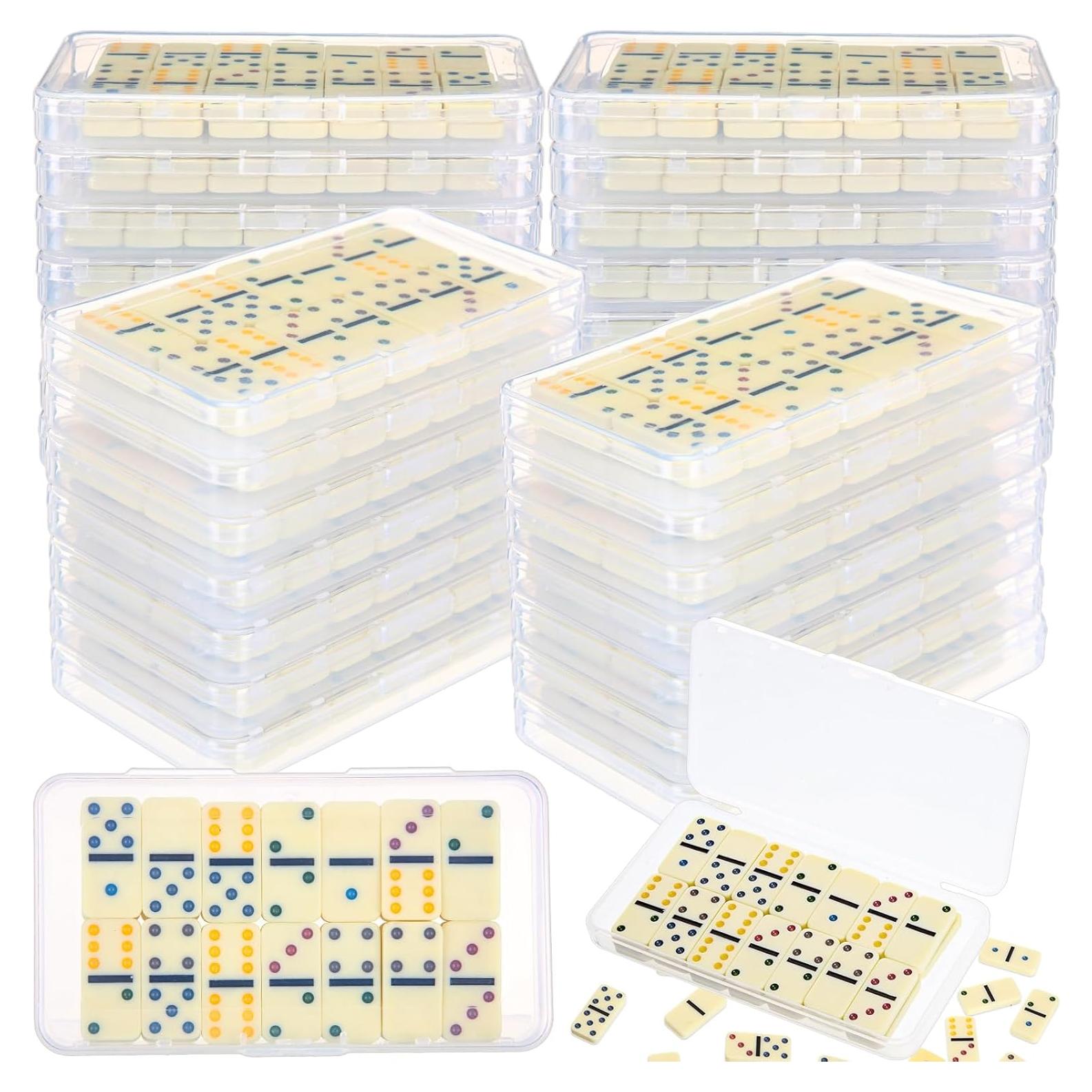 Juego de Dominó Mini Doble 6 Foilswirl - 12 Sets 28 Piezas