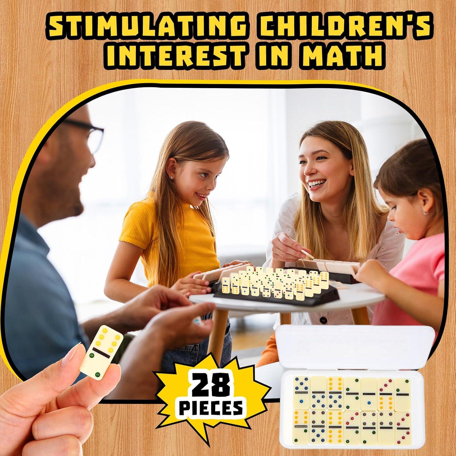 Juego de Dominó Mini Doble 6 Foilswirl - 12 Sets 28 Piezas