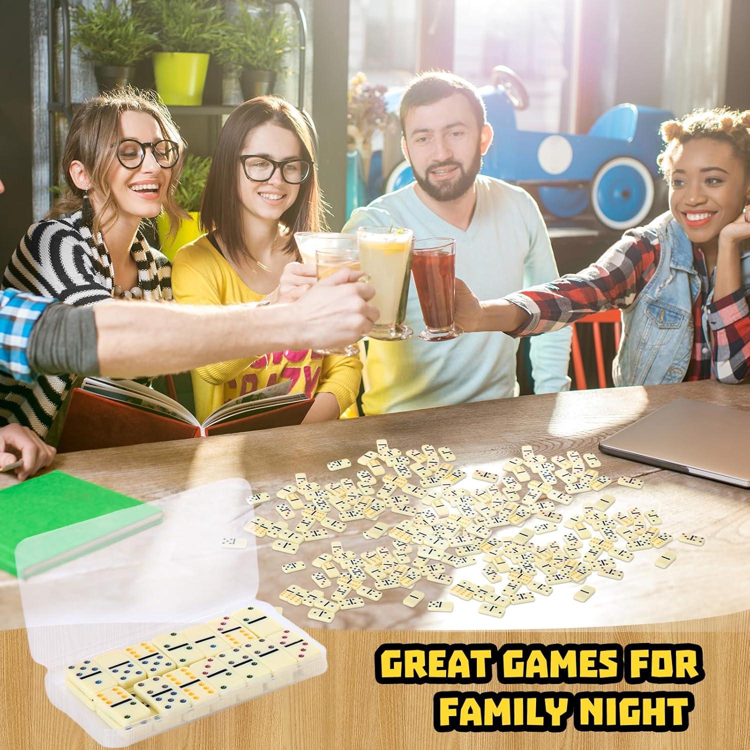 Juego de Dominó Mini Doble 6 Foilswirl - 12 Sets 28 Piezas