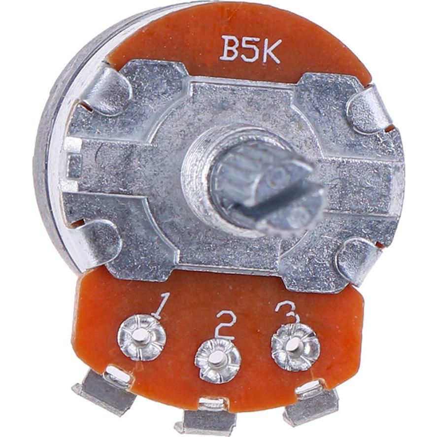 5PCS Potenciómetro Rotativo Lineal 5K ohm WH138 con Interruptor