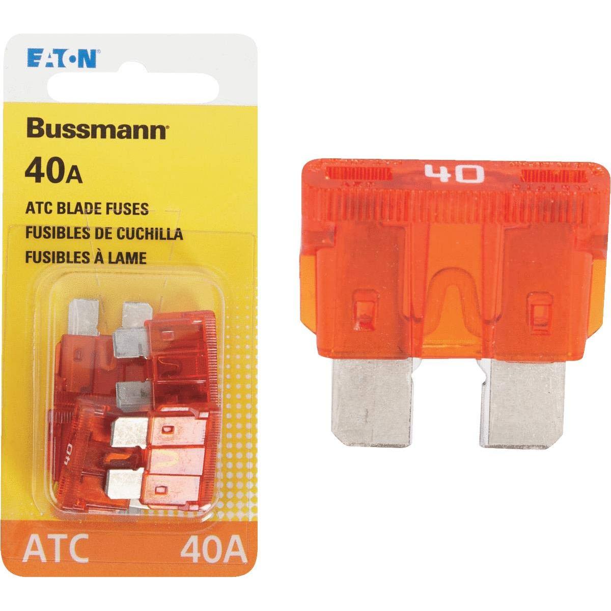 Fusibles Automotrices ATC Bussmann 40A Paquete de 5