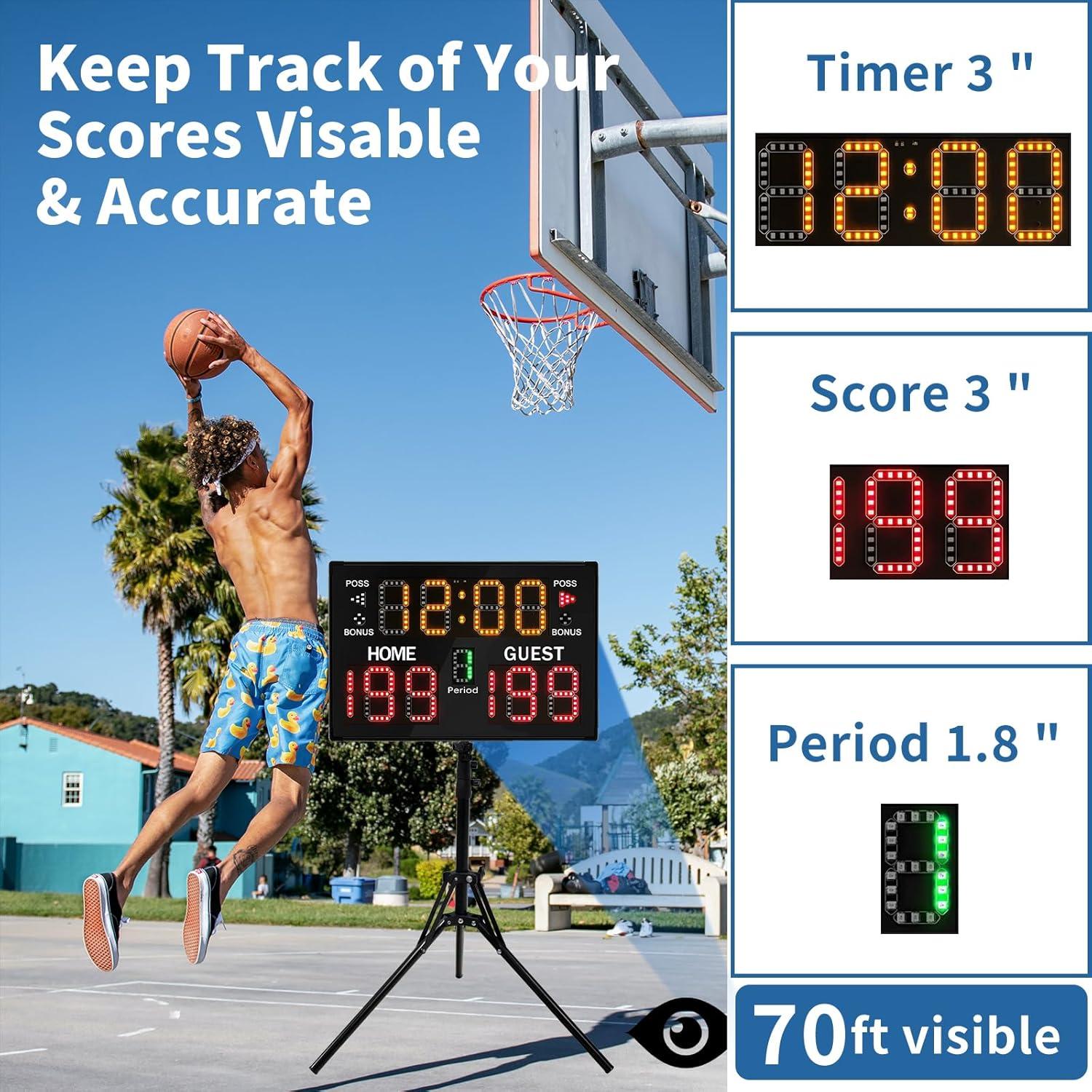 Marcador Electrónico LUCKY TIME 38.1x25.4cm con Control Remoto