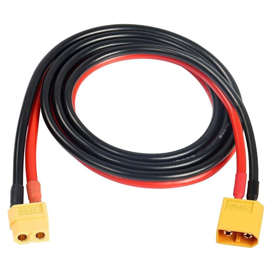 Cable de Extensión XT60 12AWG 0.5M Cobre Estañado CY