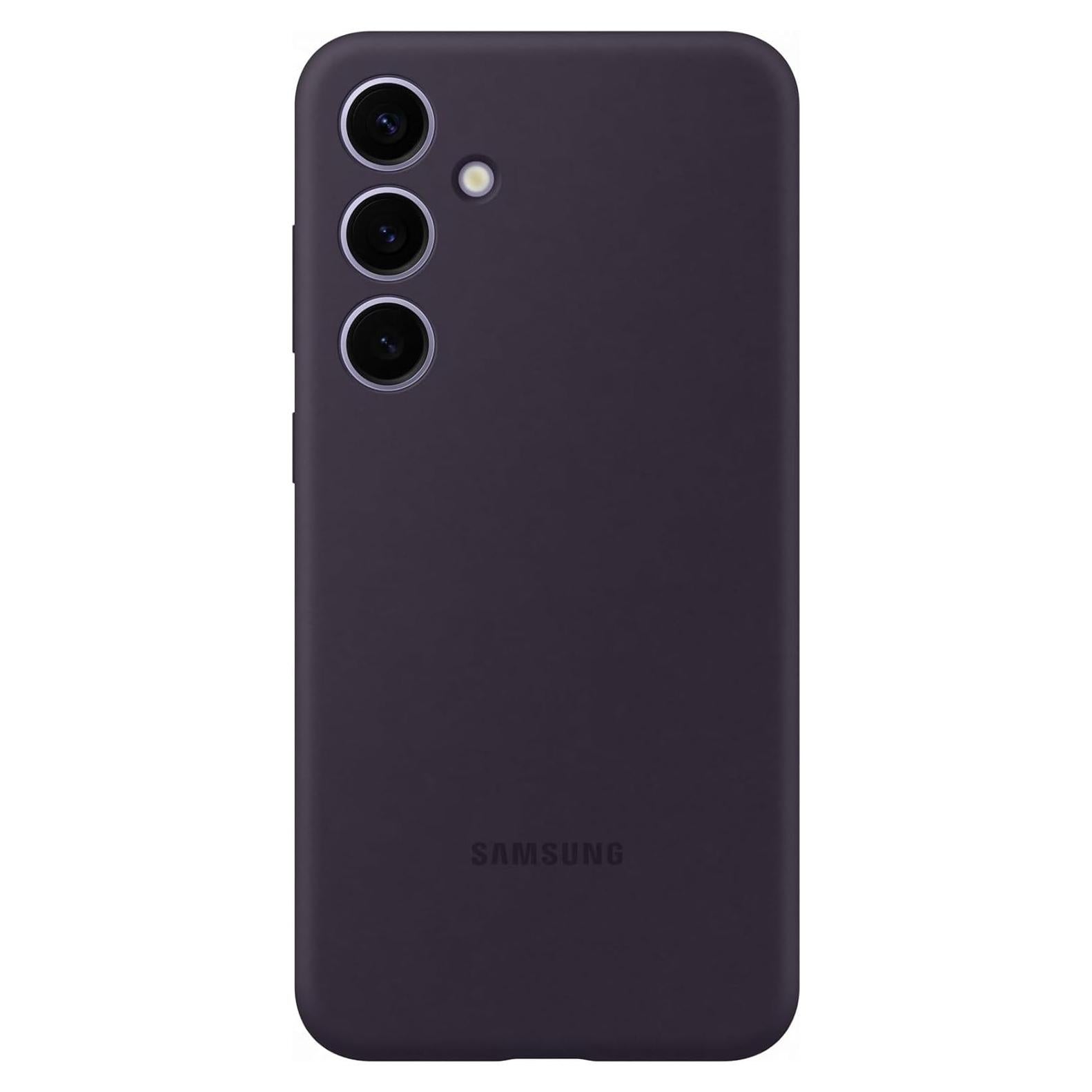 Funda de Silicona Original Samsung Galaxy S24+ Violeta Oscuro