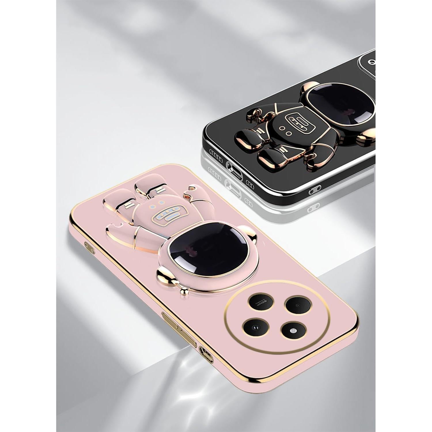 Funda de Silicona para Vivo X200 con Soporte Oculto - Negro