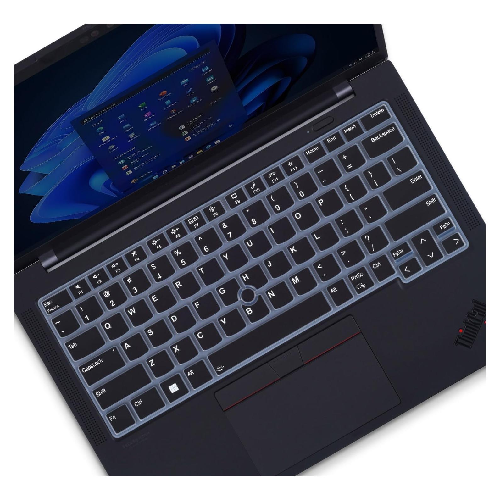Cubierta de Teclado Silicona Negra para Lenovo ThinkPad 14"