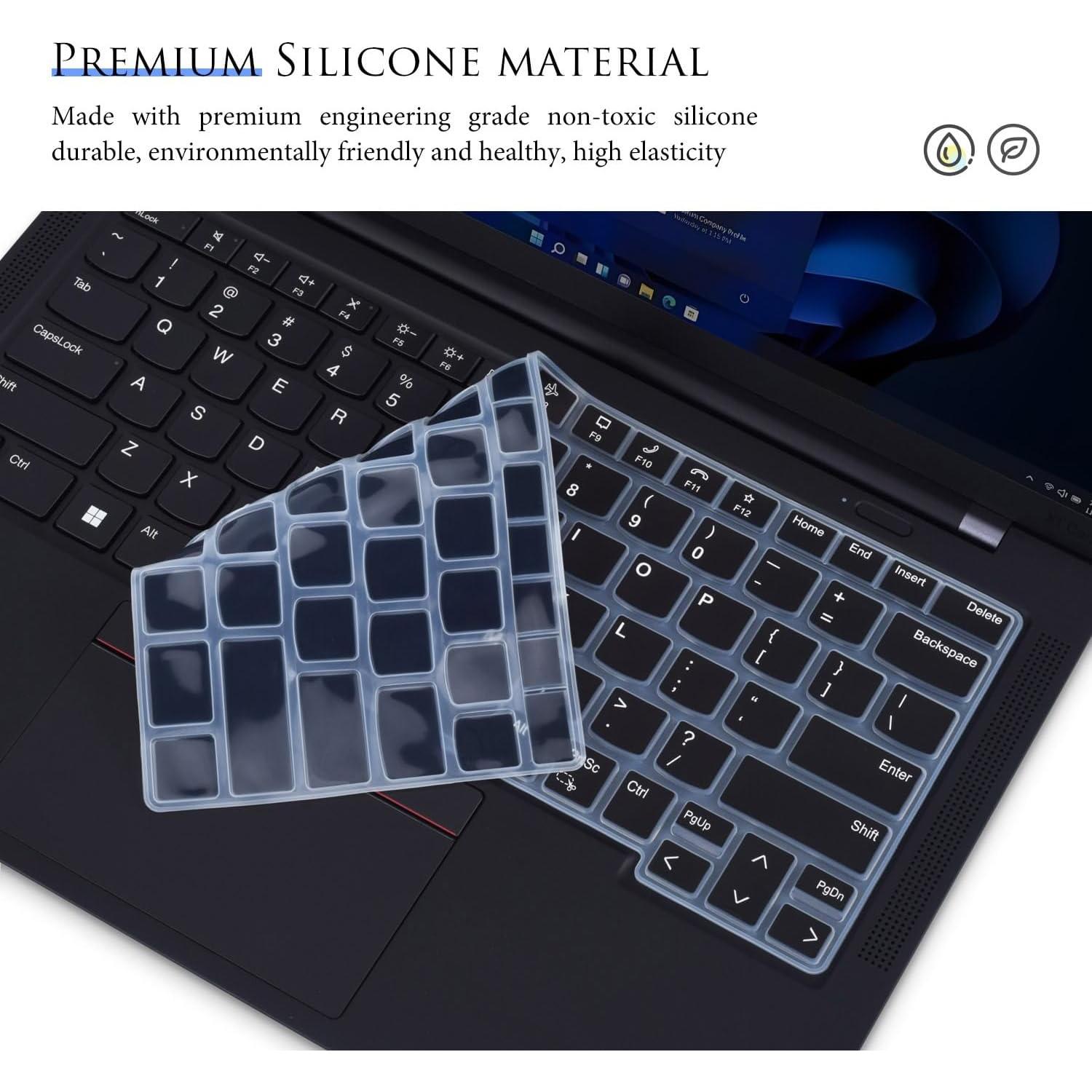 Cubierta de Teclado Silicona Negra para Lenovo ThinkPad 14"