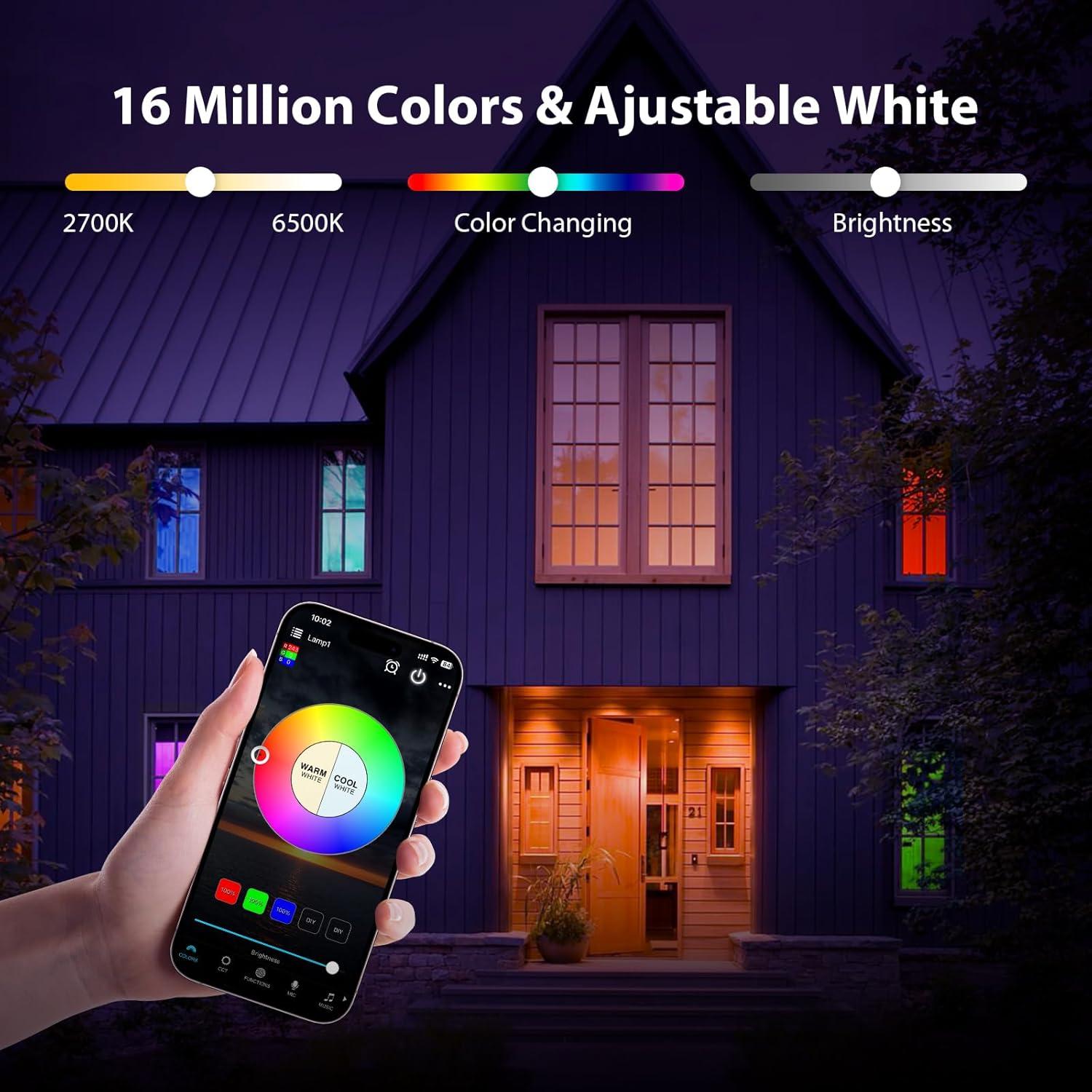 Bombilla LED Inteligente ATCD E26 9W RGB Regulable Bluetooth