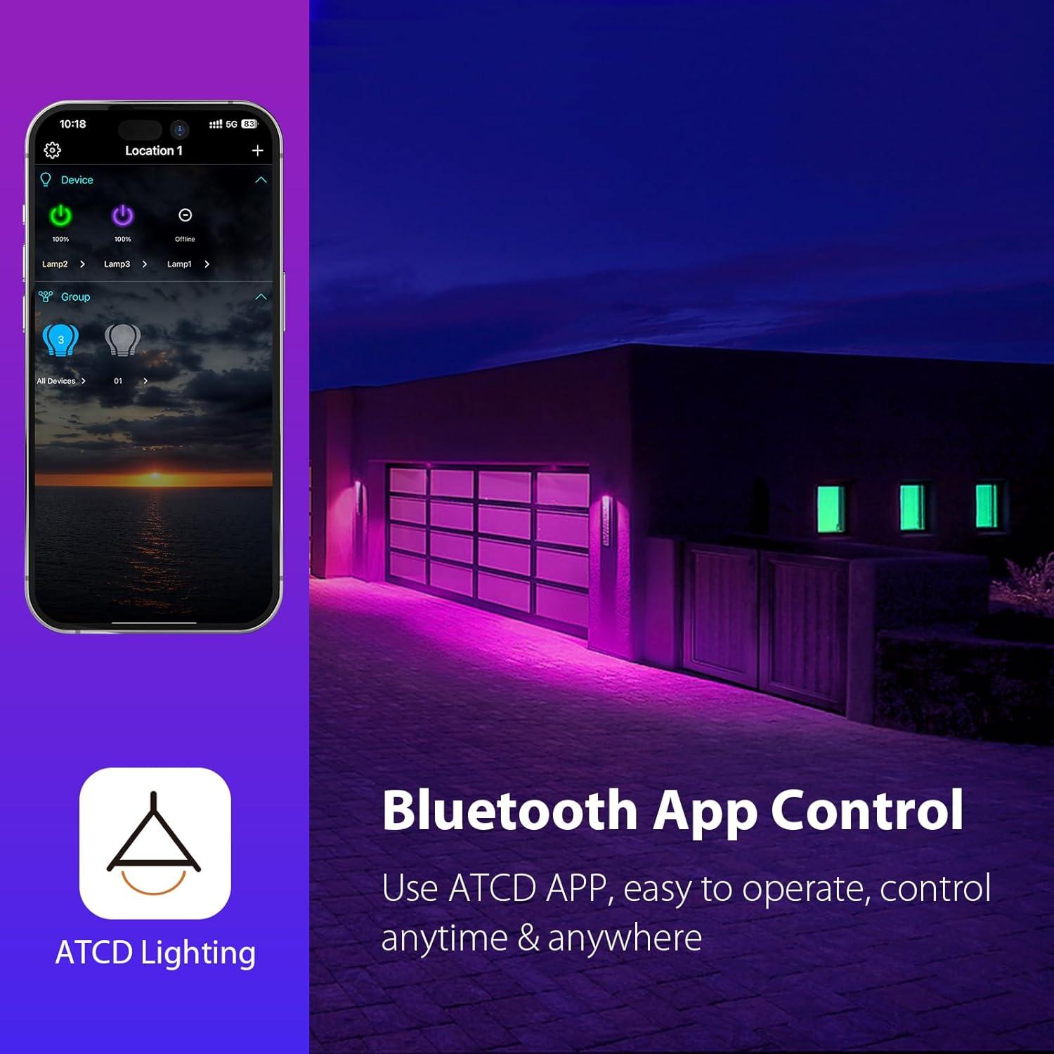 Bombilla LED Inteligente ATCD E26 9W RGB Regulable Bluetooth