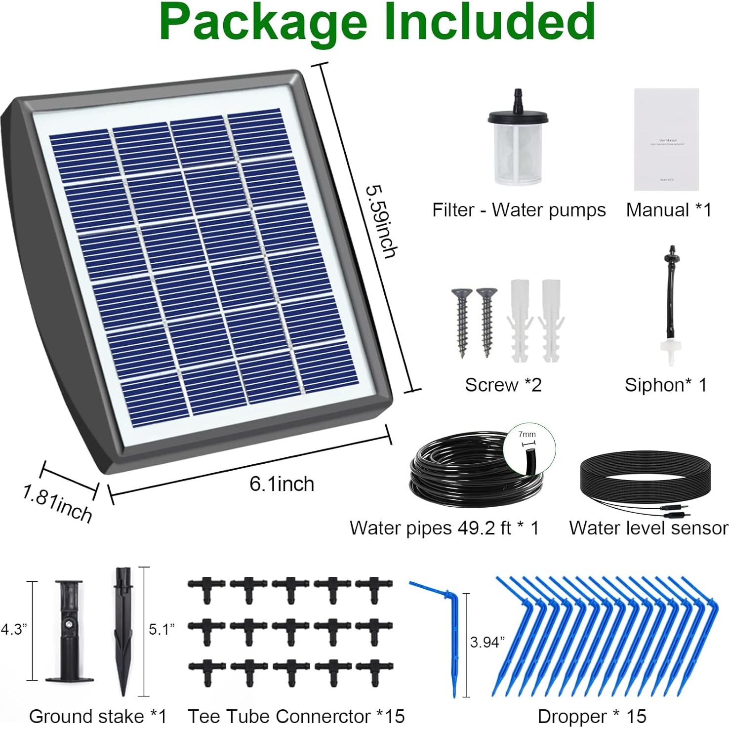 Sistema de Riego Solar Automático RISINGUP 127 cm 15 Plantas