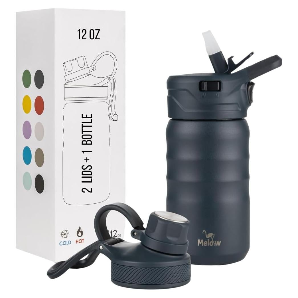Botella de Agua Melow KidsTumbler 355ml Acero Inoxidable Azul