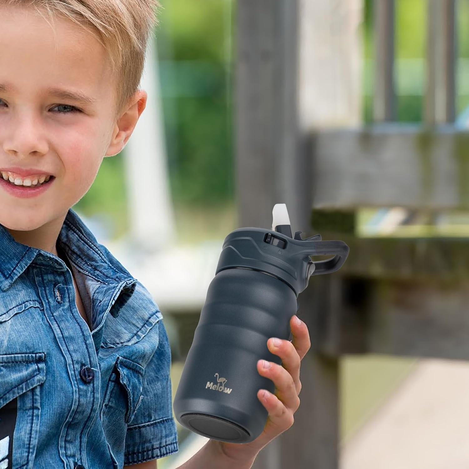 Botella de Agua Melow KidsTumbler 355ml Acero Inoxidable Azul
