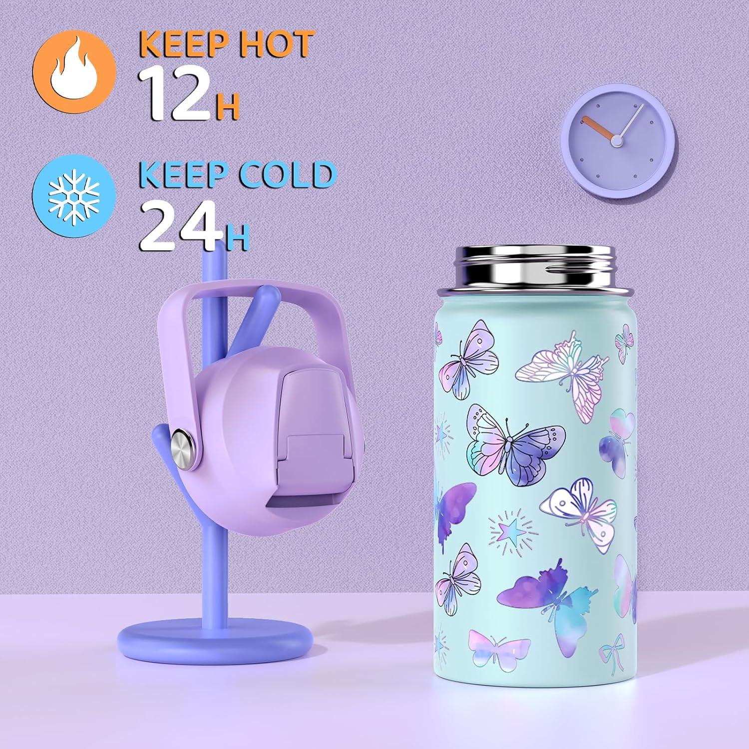 Botella de Agua Aislada ACESAK 14oz Mariposa Doble Pared