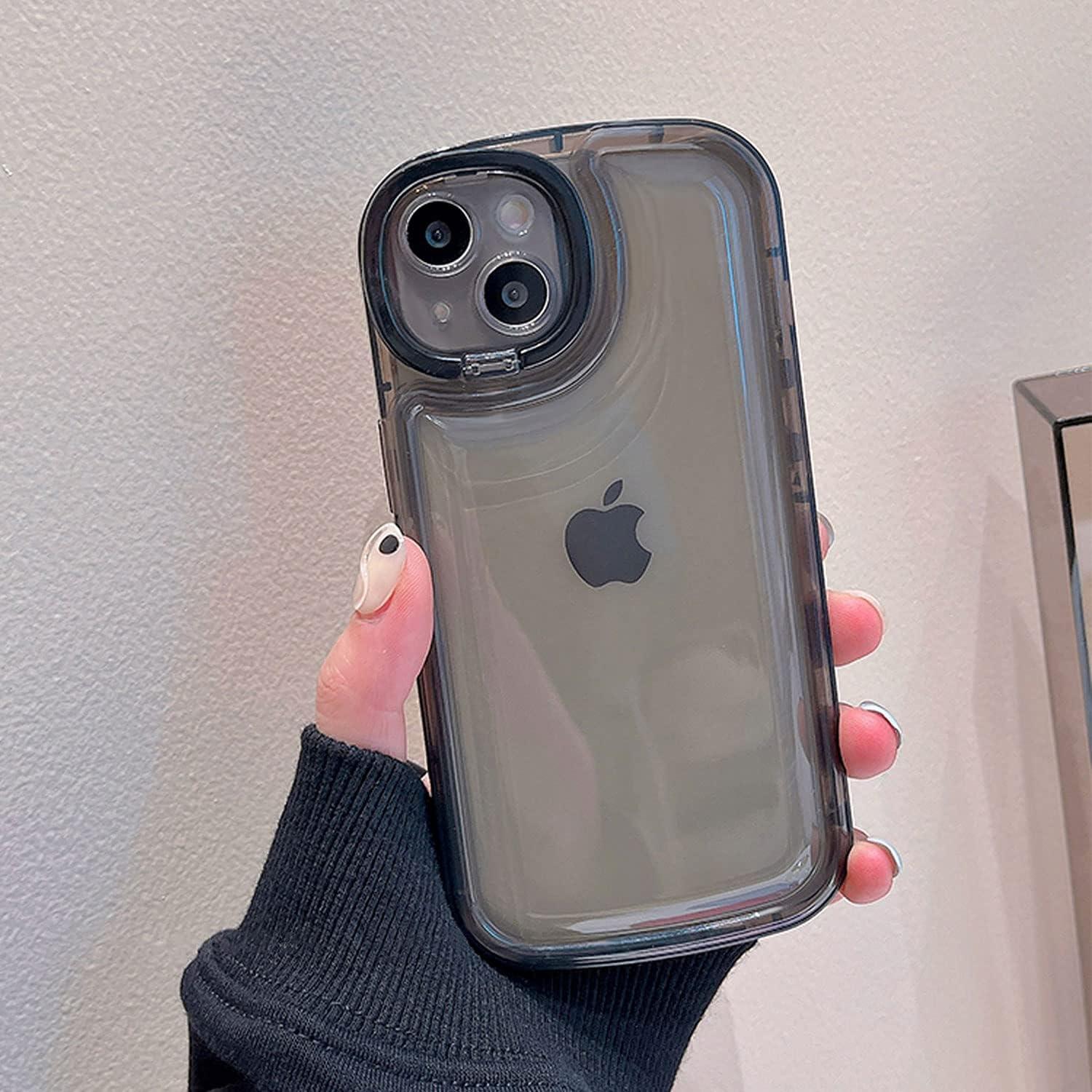 Funda TPU para iPhone 13 Ownest con Soporte Cámara Negro