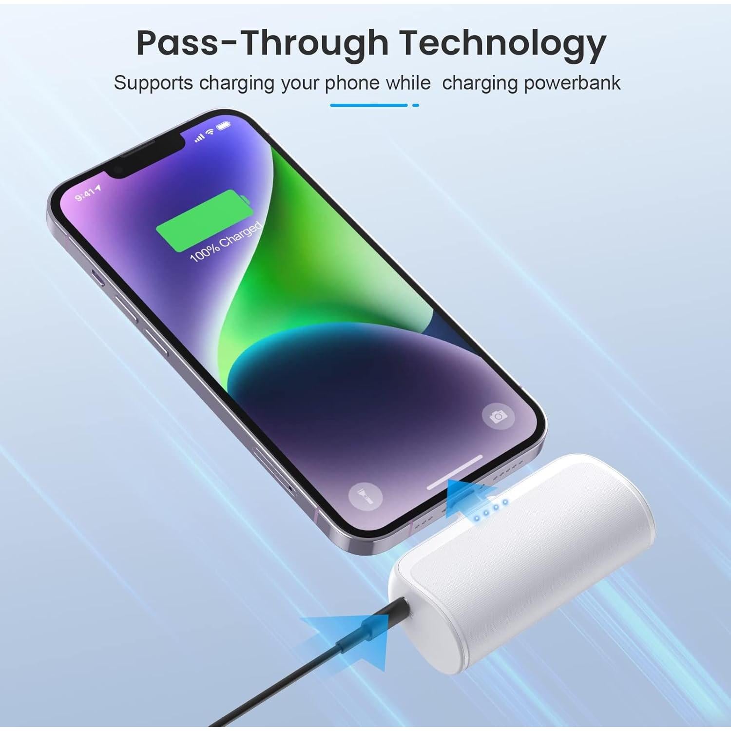 Cargador Portátil Mini 5200mAh para iPhone 20W - 2 Pack