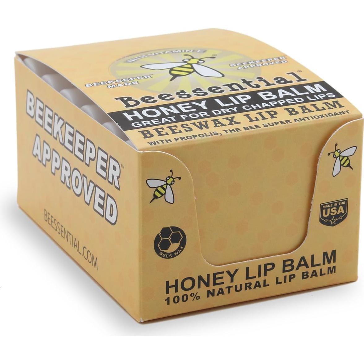 Bálsamo Labial Natural Beessential Miel 18 Unidades 167g