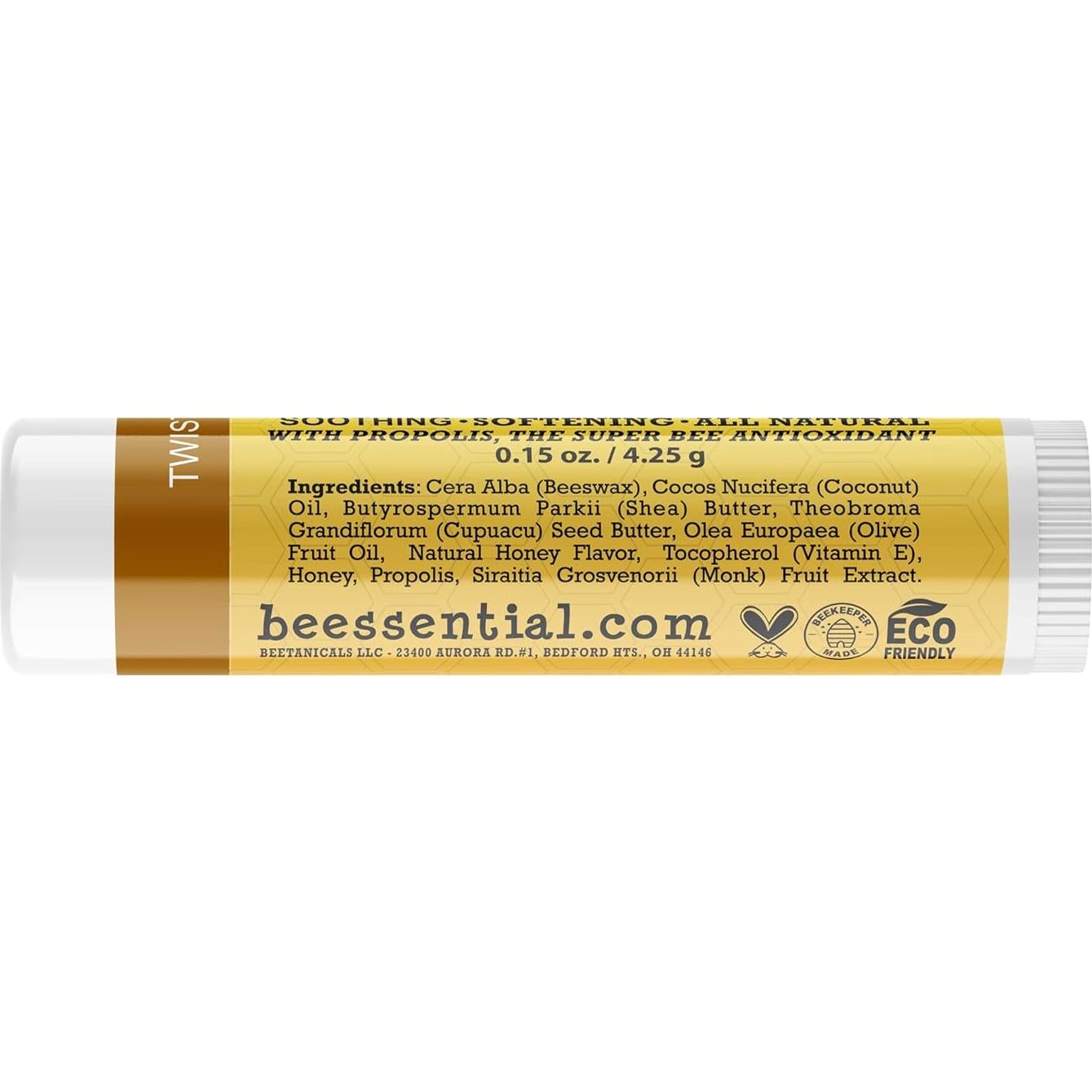 Bálsamo Labial Natural Beessential Miel 18 Unidades 167g