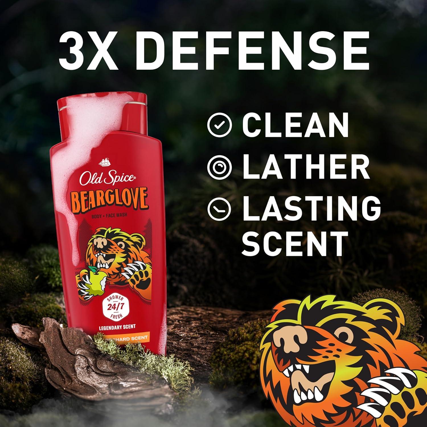 Gel de Ducha Old Spice Bearglove 2-en-1 24 oz x4