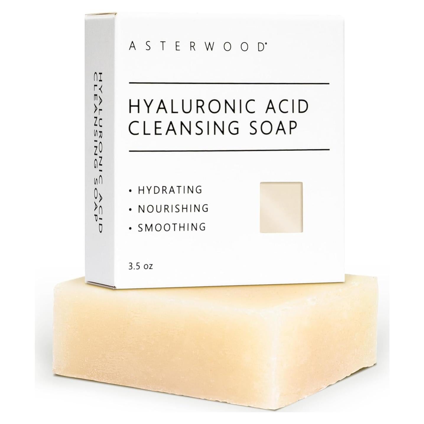 Jabón Facial Asterwood 99.22g Ácido Hialurónico Hidratante