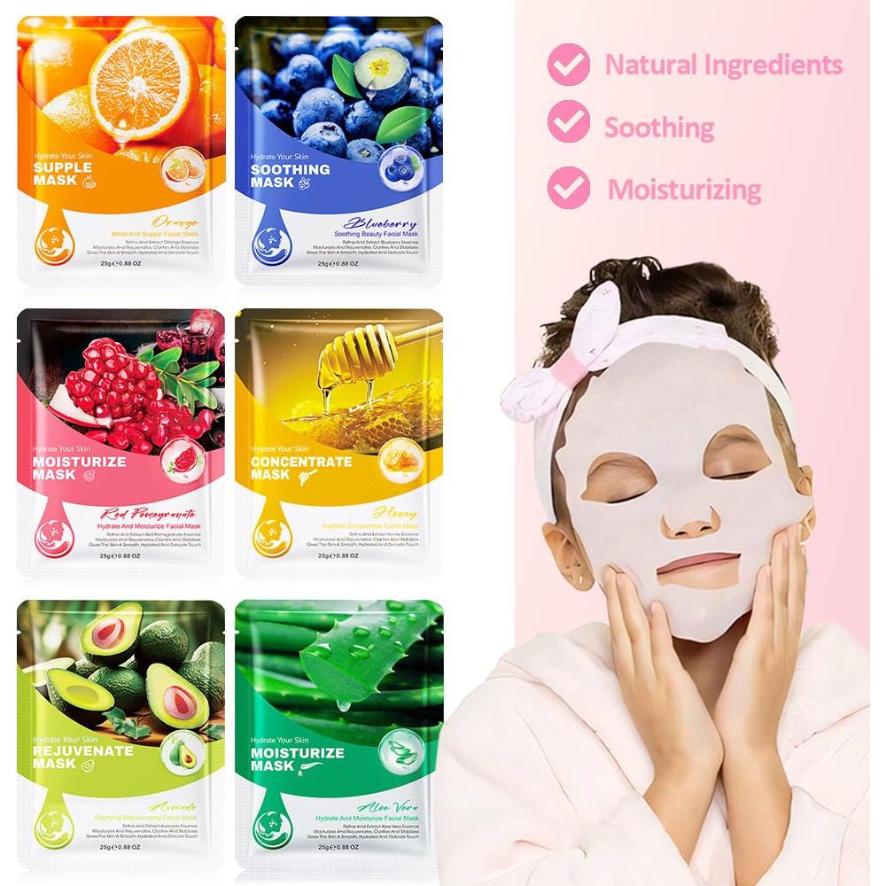 Set de 6 Máscaras Faciales Kaely para Niños y Adolescentes