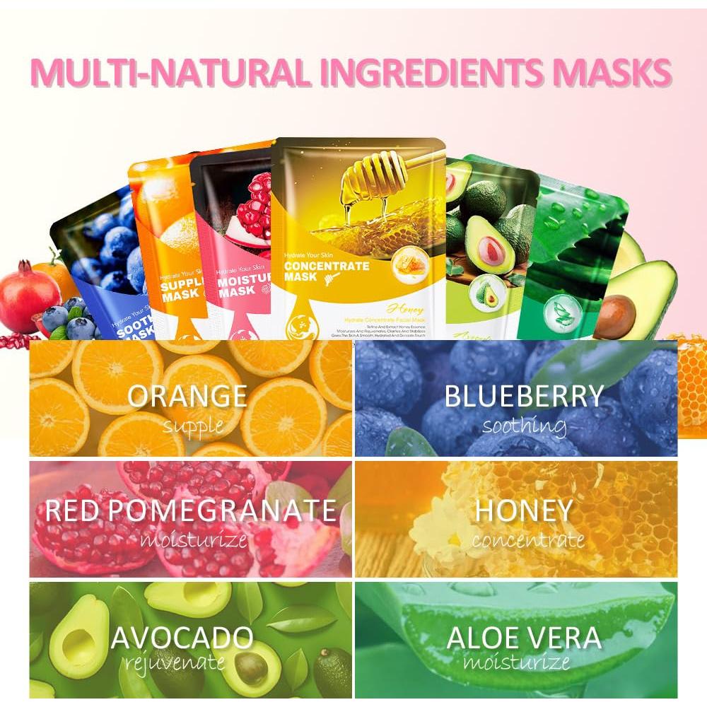 Set de 6 Máscaras Faciales Kaely para Niños y Adolescentes