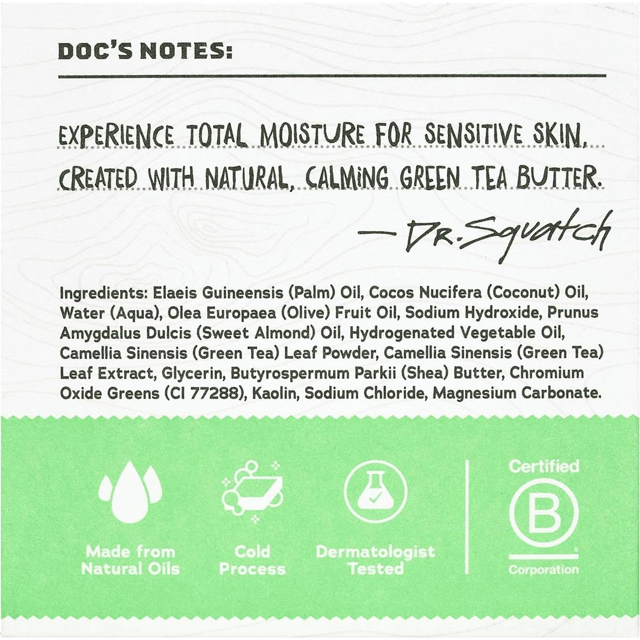 Jabón de Barra Hidratante Dr. Squatch para Hombres - Té Verde