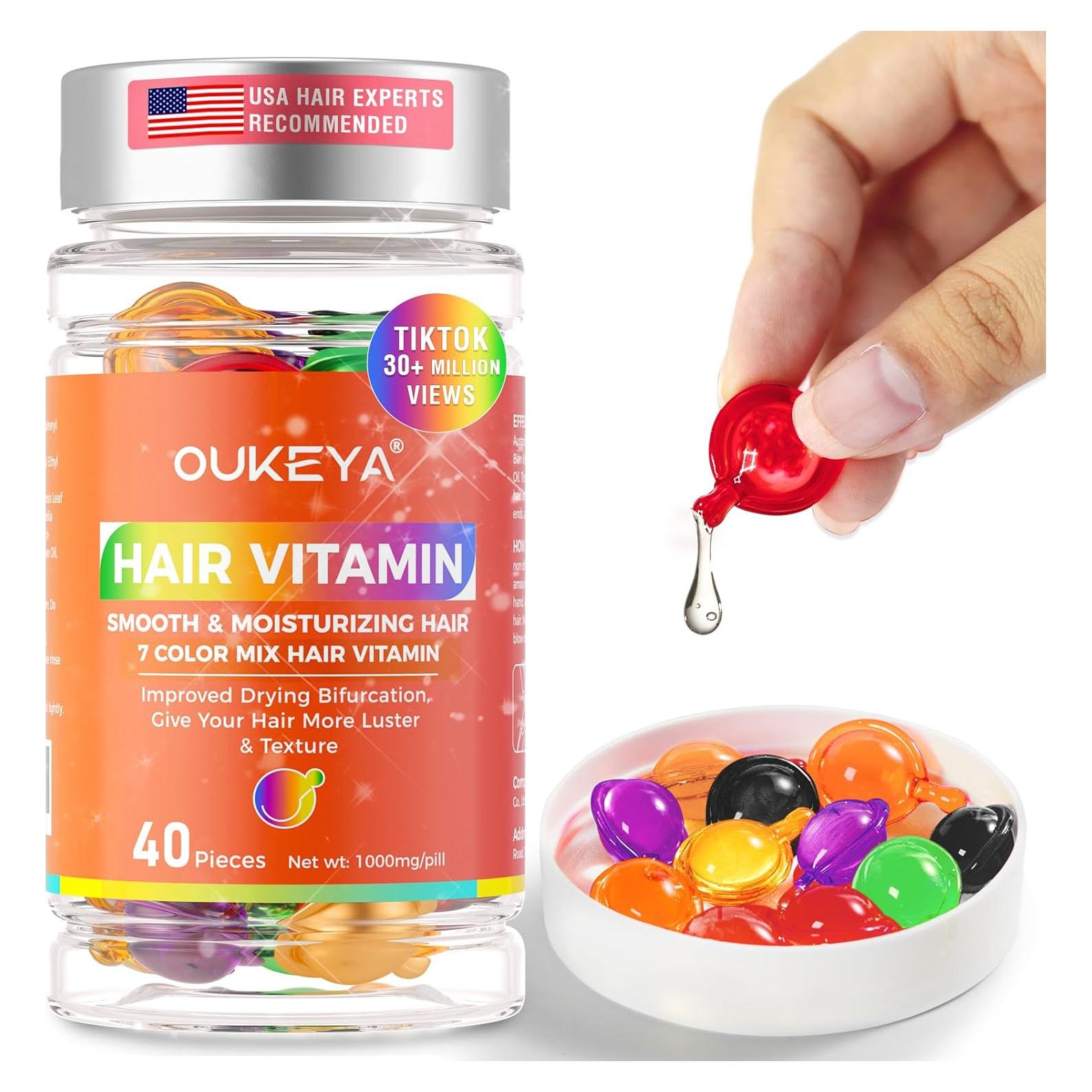 Suero Tratamiento Capilar OUKEYA con Vitaminas y Aceites 81g