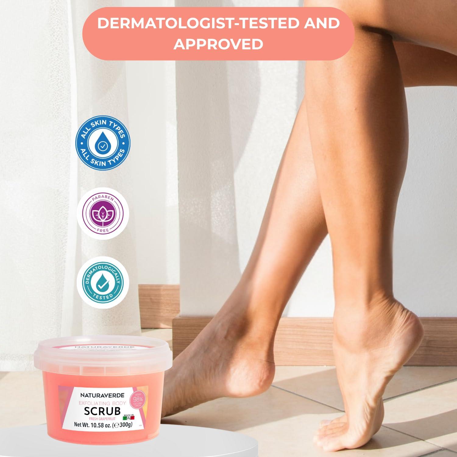 Exfoliante Corporal NaturaverdePro Pomelo Fresco 300g - Cuidado Post-Cera