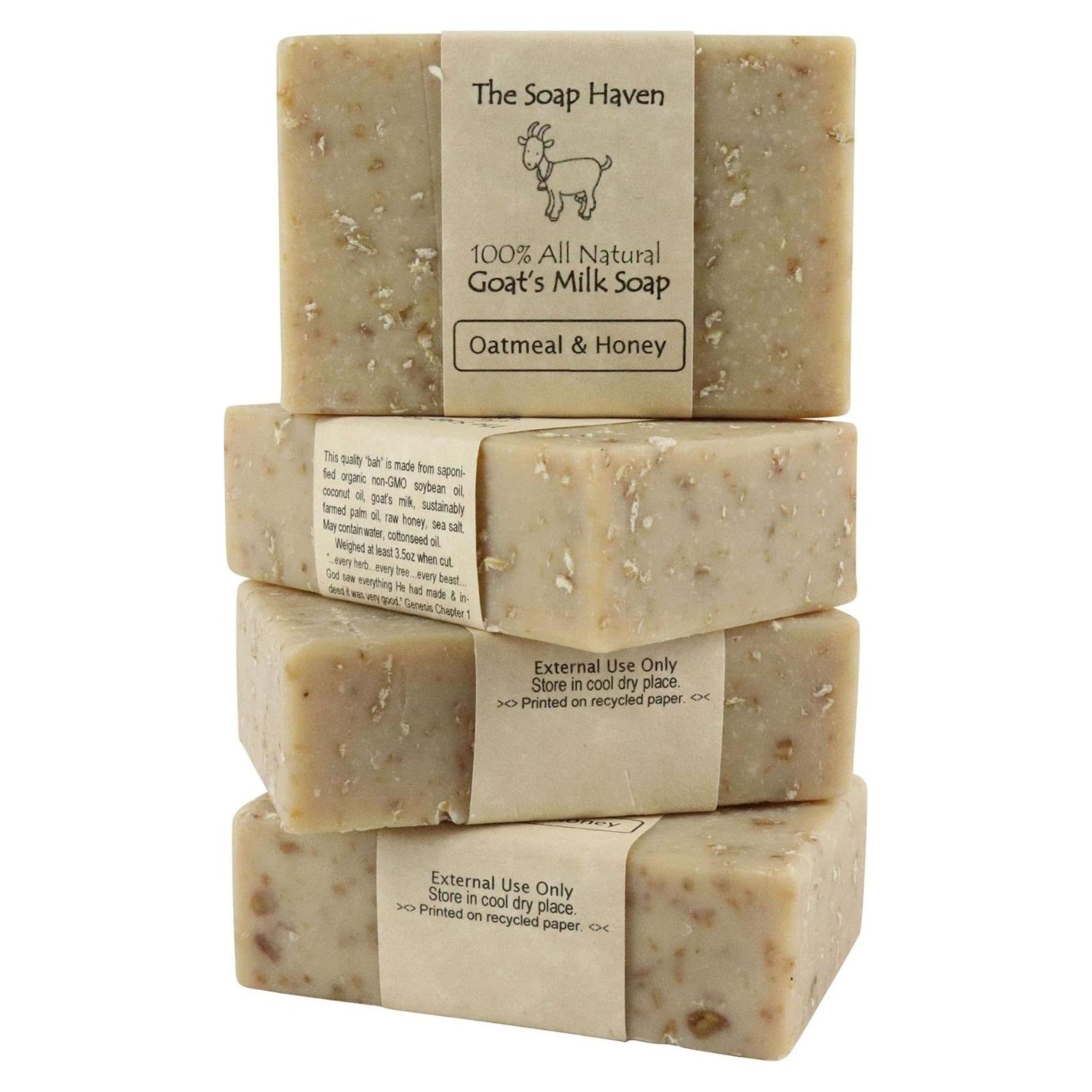 Jabón de Avena y Miel de Cabra The Soap Haven - 4 Barras