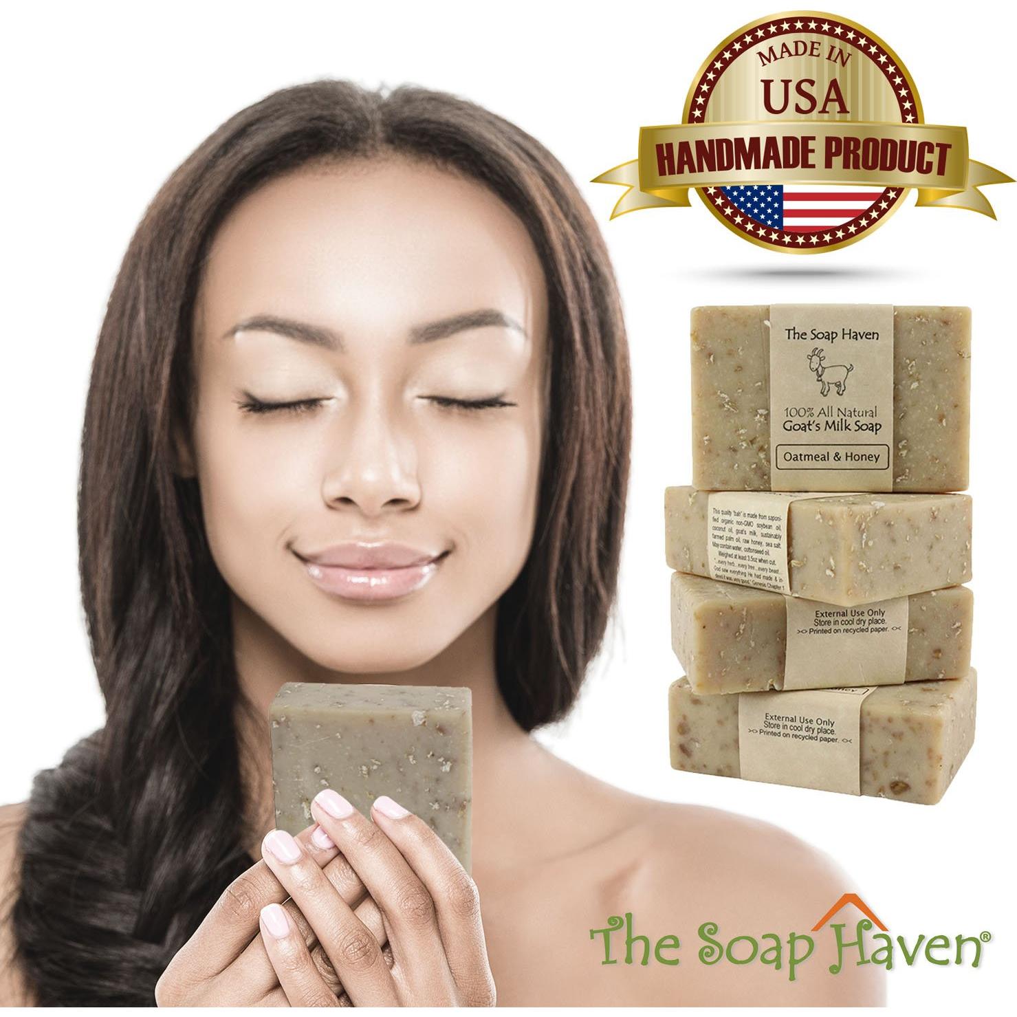 Jabón de Avena y Miel de Cabra The Soap Haven - 4 Barras