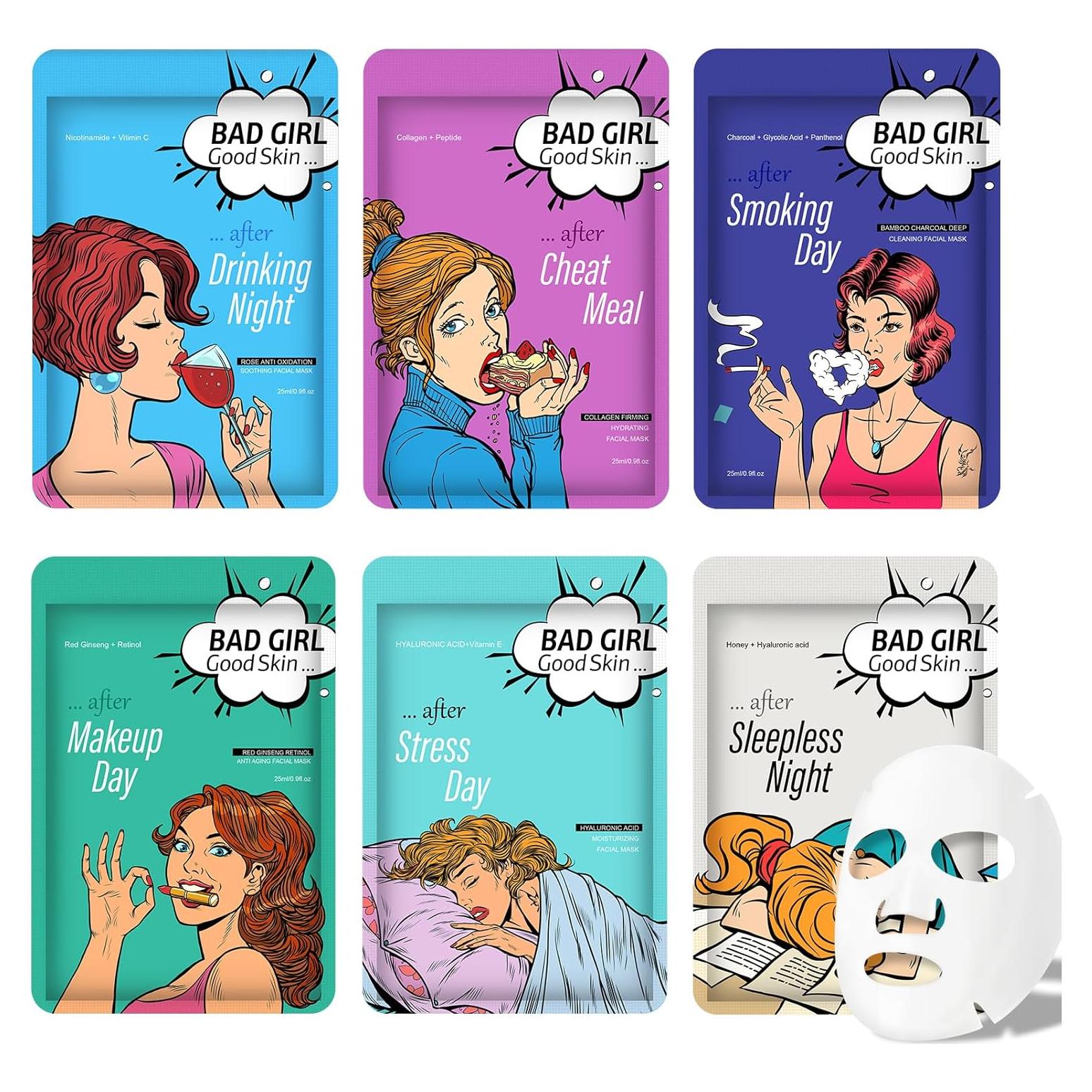 Set de 6 Mascarillas Faciales Hidratantes GUOYAOLIFU